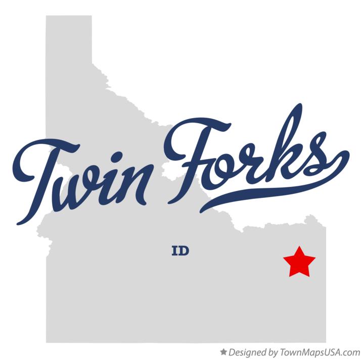 Map of Twin Forks Idaho ID