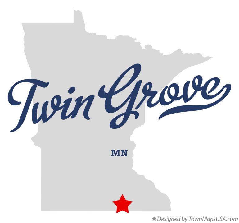 Map of Twin Grove Minnesota MN