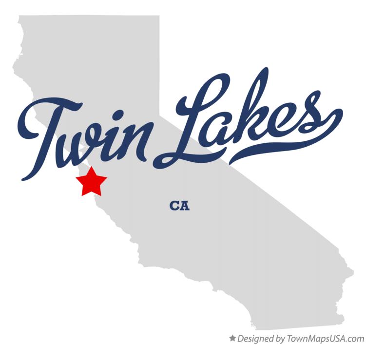 Map of Twin Lakes California CA