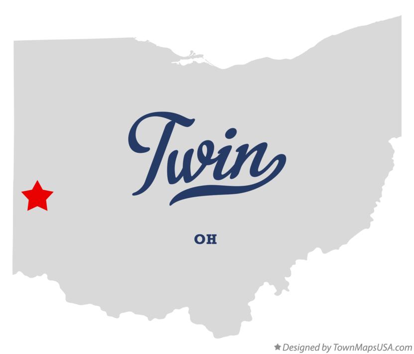 Map of Twin Ohio OH
