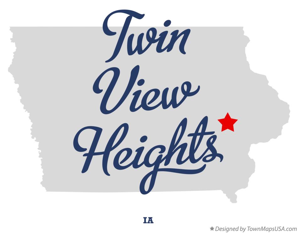 Map of Twin View Heights Iowa IA