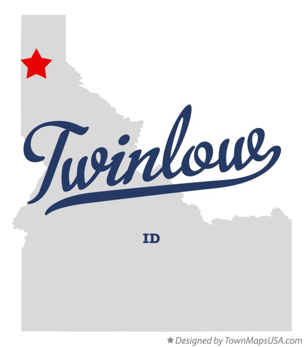 Map of Twinlow Idaho ID