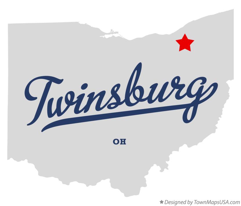 Map of Twinsburg Ohio OH