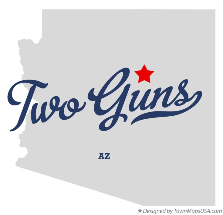Map of Two Guns Arizona AZ