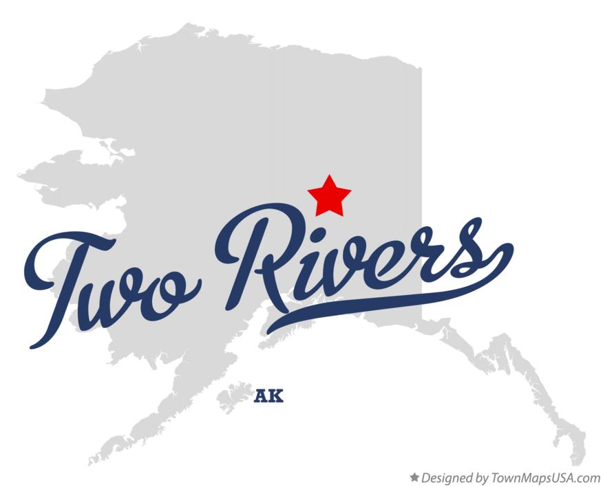 Map of Two Rivers Alaska AK