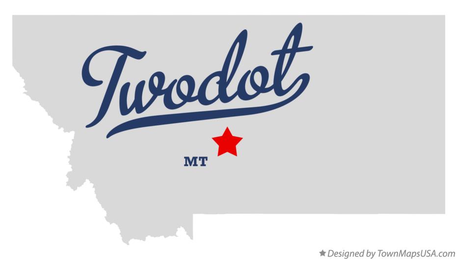 Map of Twodot Montana MT