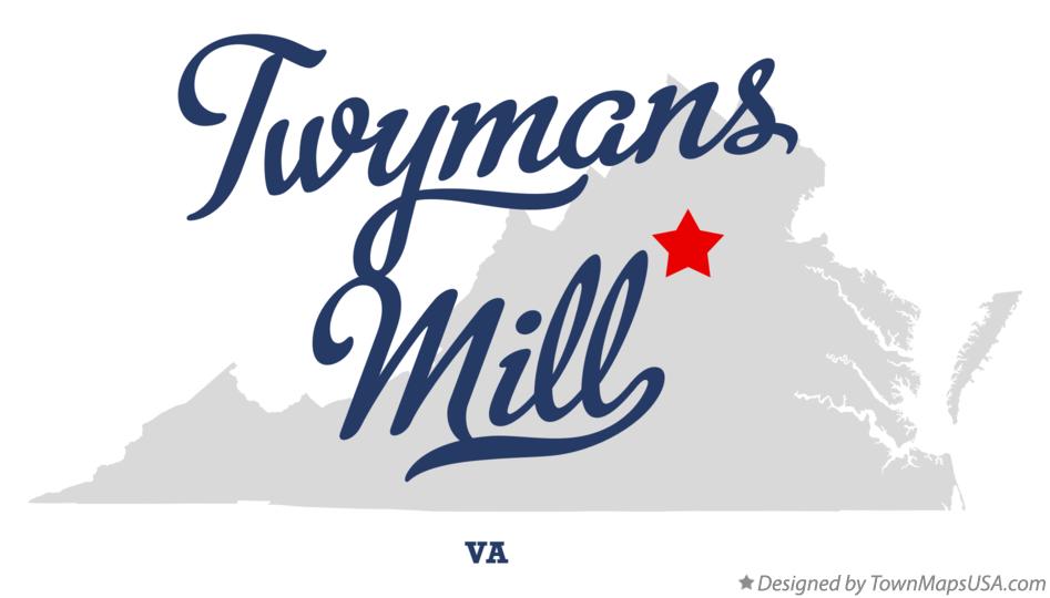 Map of Twymans Mill Virginia VA