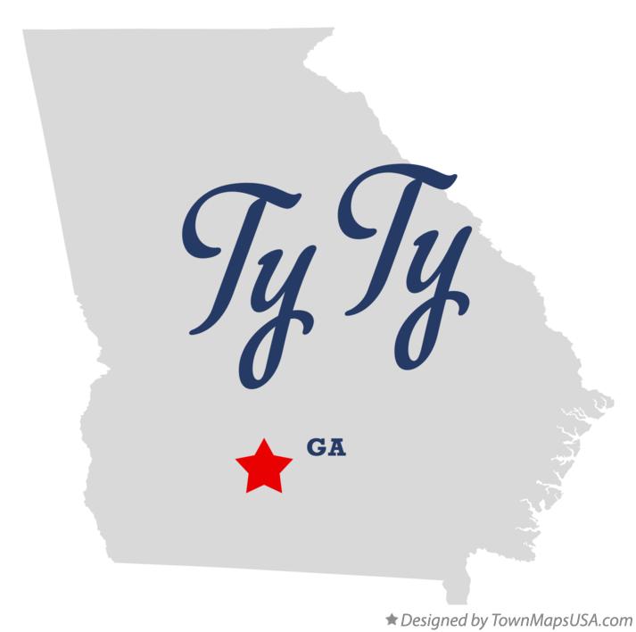 Map of Ty Ty Georgia GA