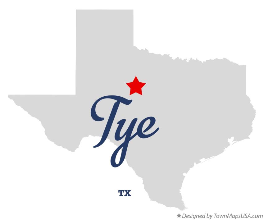 Map of Tye Texas TX