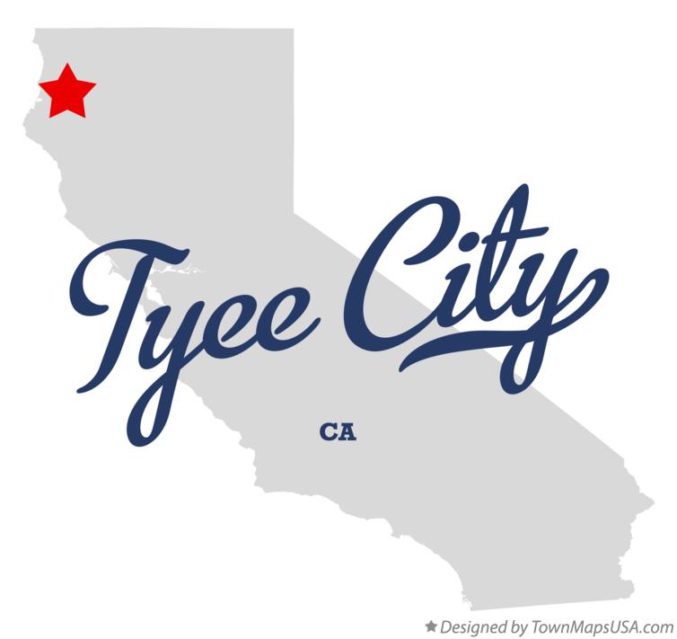 Map of Tyee City California CA