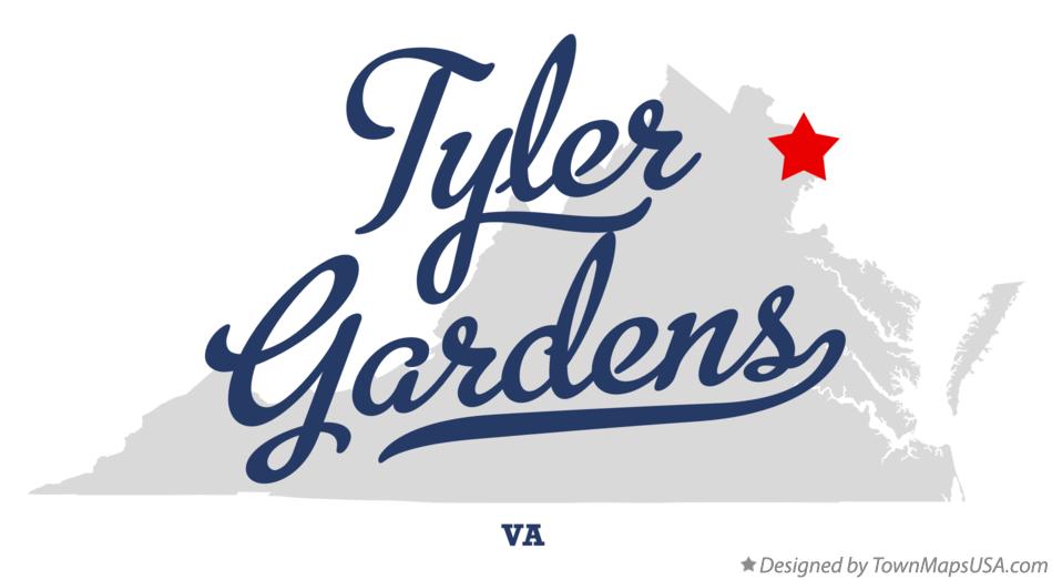 Map of Tyler Gardens Virginia VA