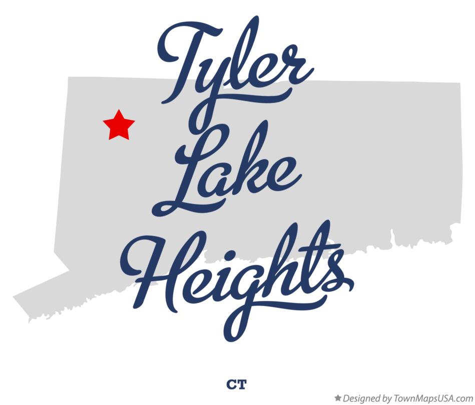 Map of Tyler Lake Heights Connecticut CT