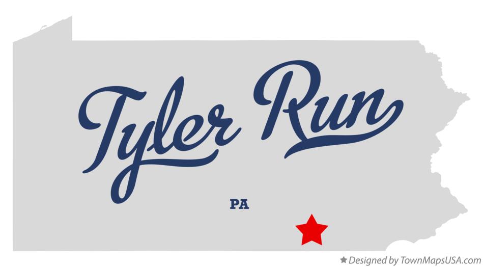 Map of Tyler Run Pennsylvania PA