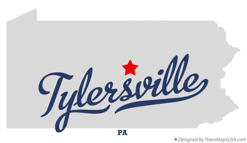 Map of Tylersville Pennsylvania PA