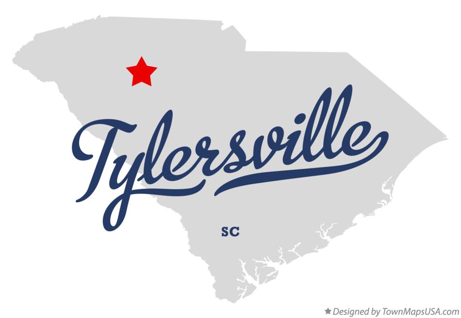 Map of Tylersville South Carolina SC