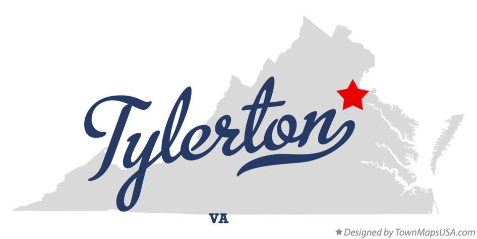 Map of Tylerton Virginia VA