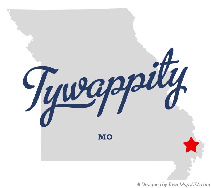 Map of Tywappity Missouri MO