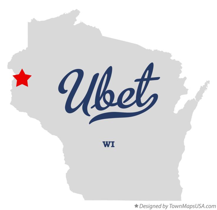 Map of Ubet Wisconsin WI