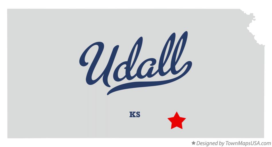 Map of Udall Kansas KS