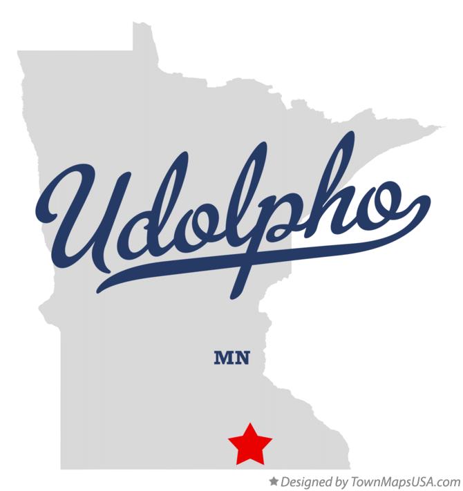Map of Udolpho Minnesota MN
