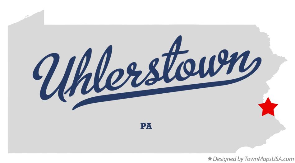 Map of Uhlerstown Pennsylvania PA