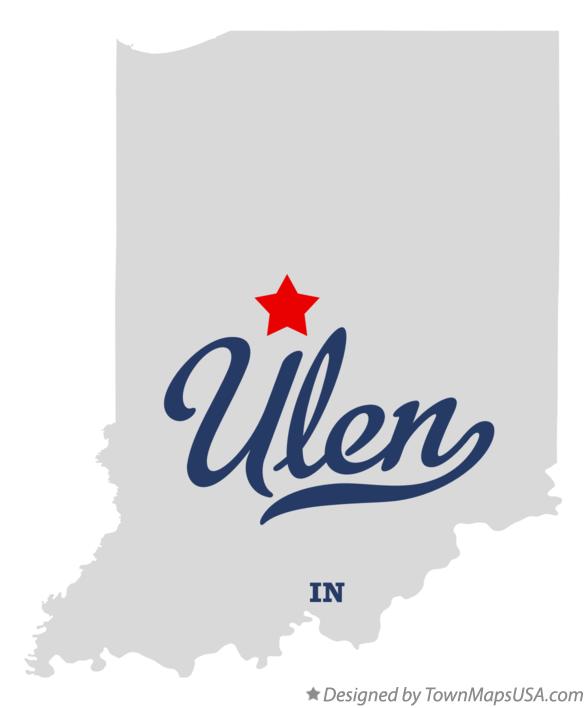 Map of Ulen Indiana IN