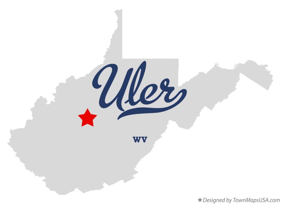 Map of Uler West Virginia WV