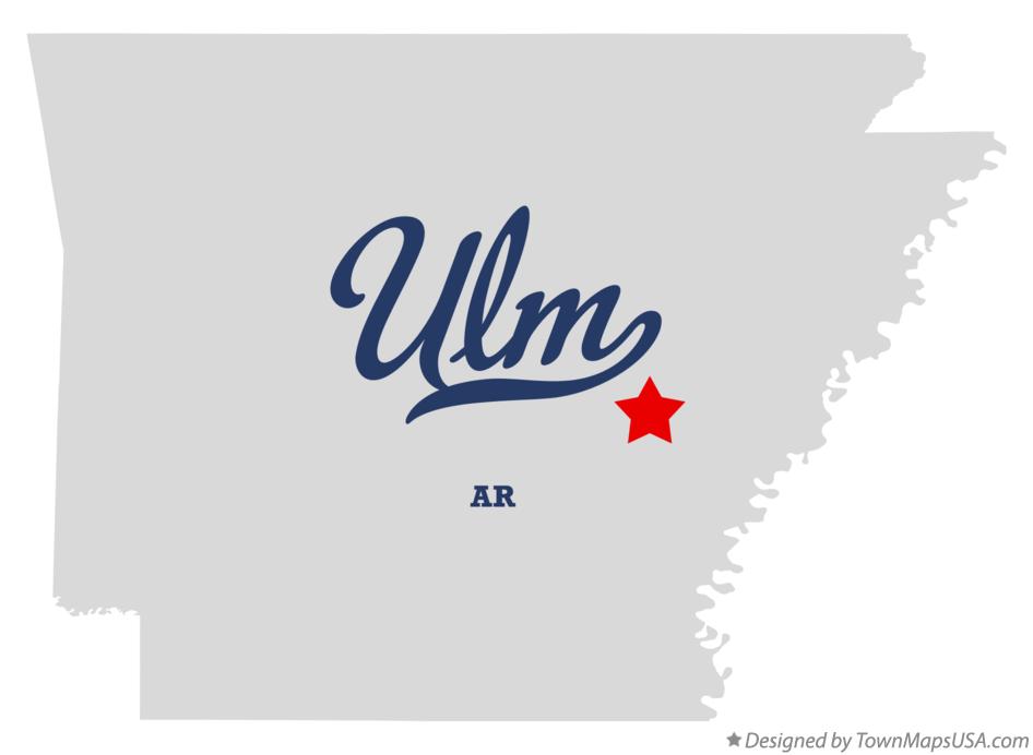 Map of Ulm Arkansas AR