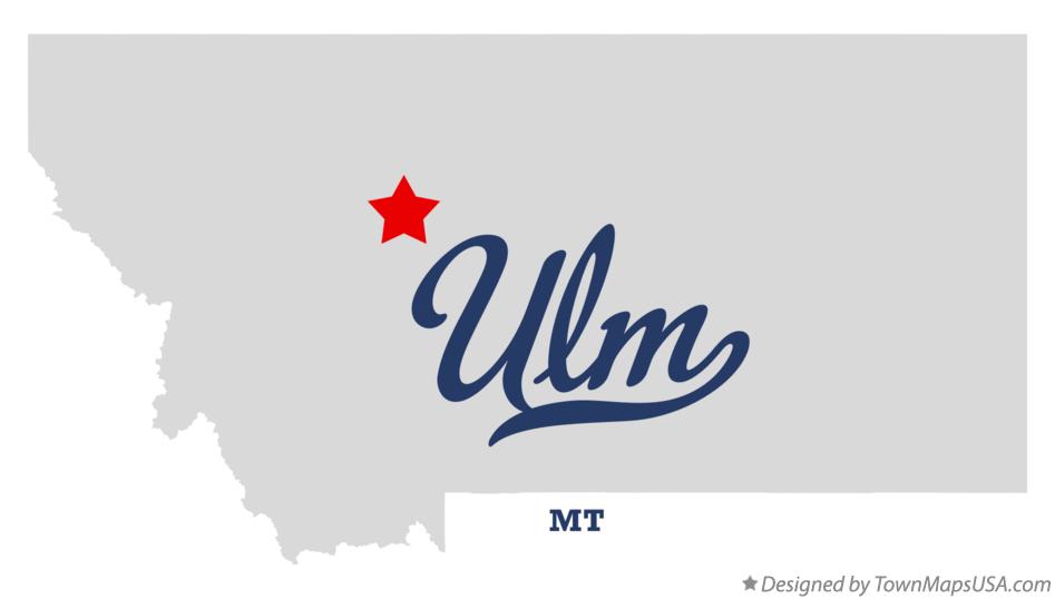 Map of Ulm Montana MT