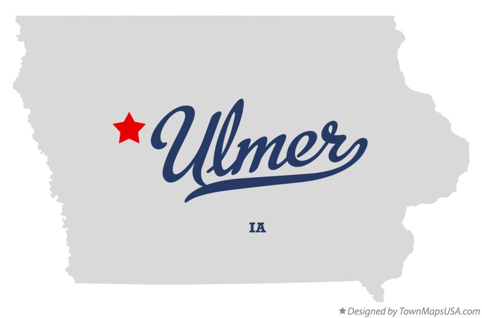 Map of Ulmer Iowa IA