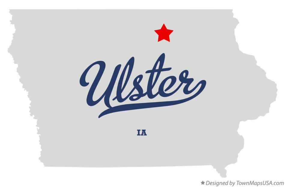 Map of Ulster Iowa IA