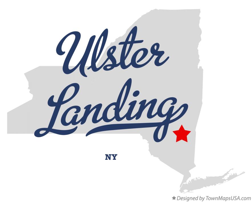 Map of Ulster Landing New York NY
