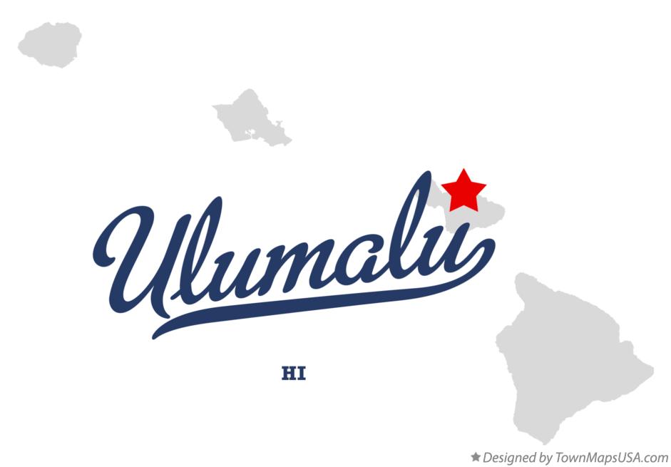 Map of Ulumalu Hawaii HI