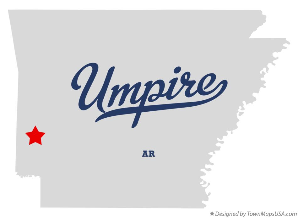 Map of Umpire Arkansas AR