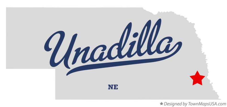 Map of Unadilla Nebraska NE