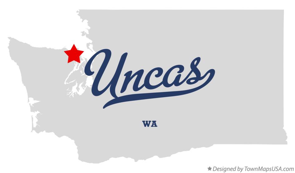 Map of Uncas Washington WA
