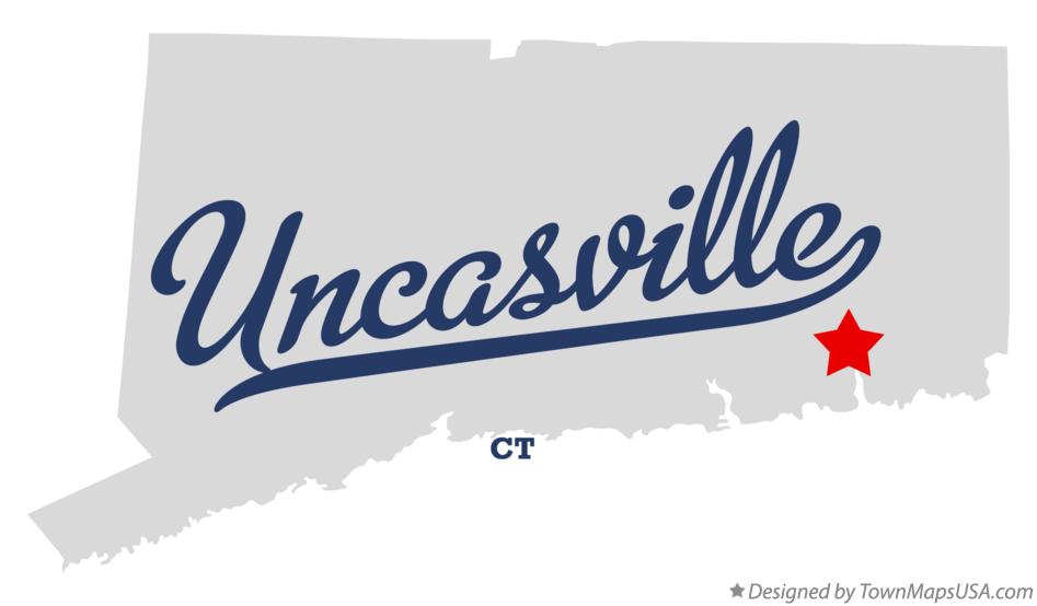 Map of Uncasville Connecticut CT