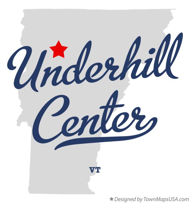 Map of Underhill Center Vermont VT