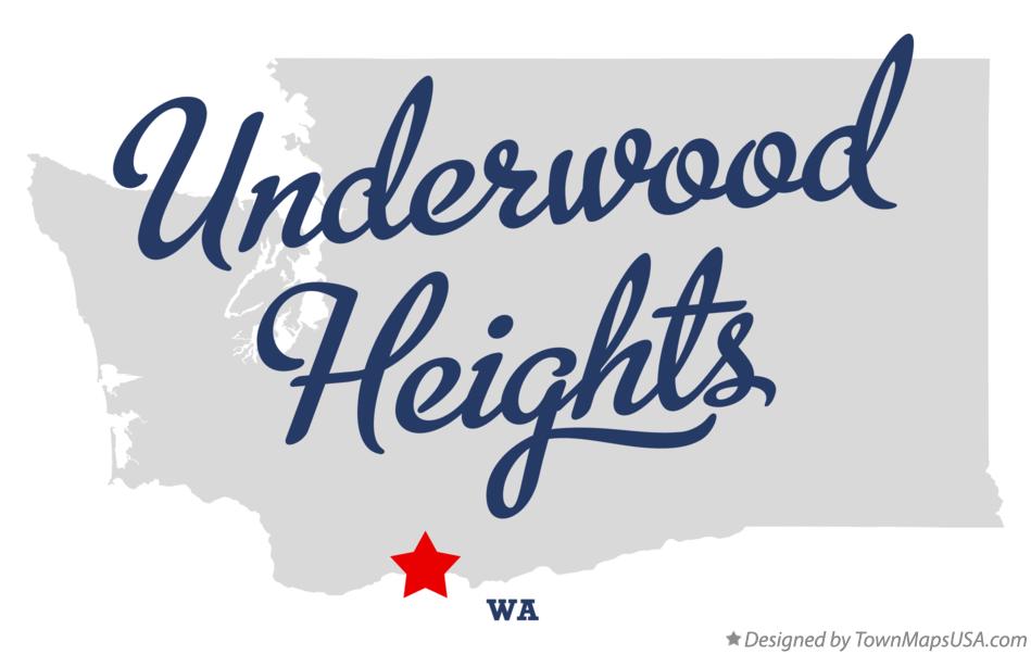 Map of Underwood Heights Washington WA