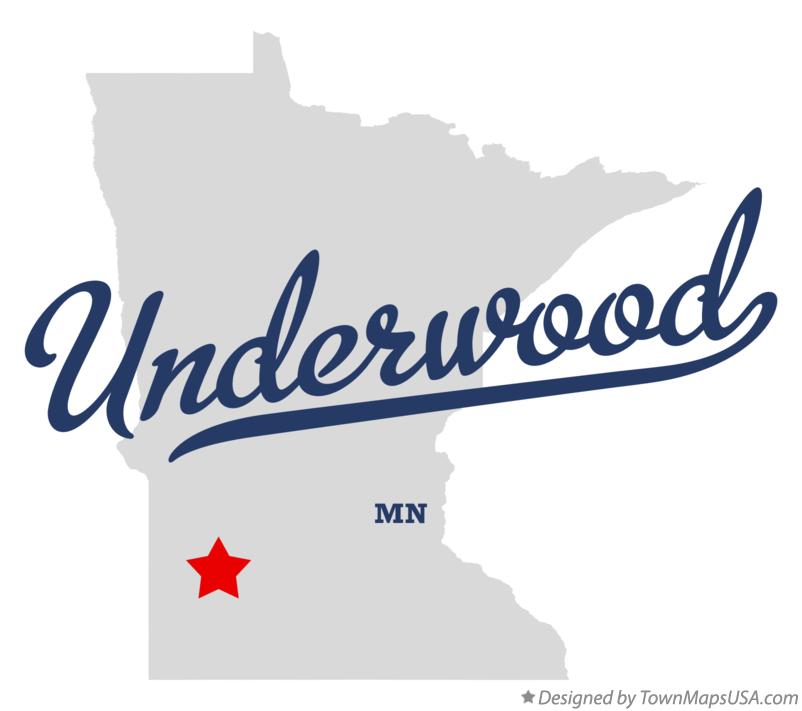 Map of Underwood Minnesota MN