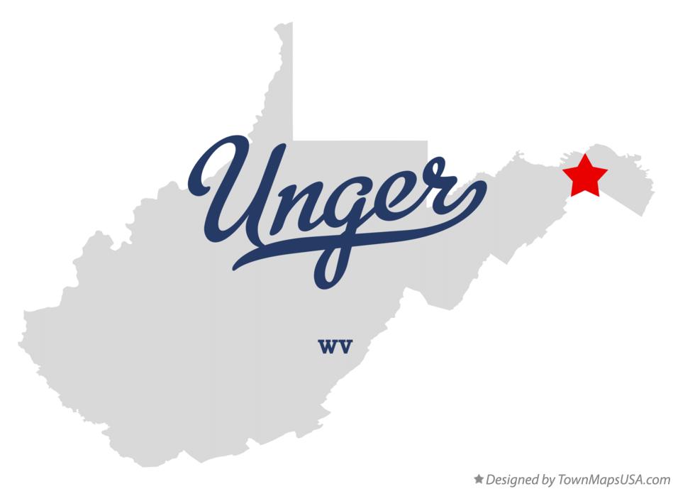 Map of Unger West Virginia WV