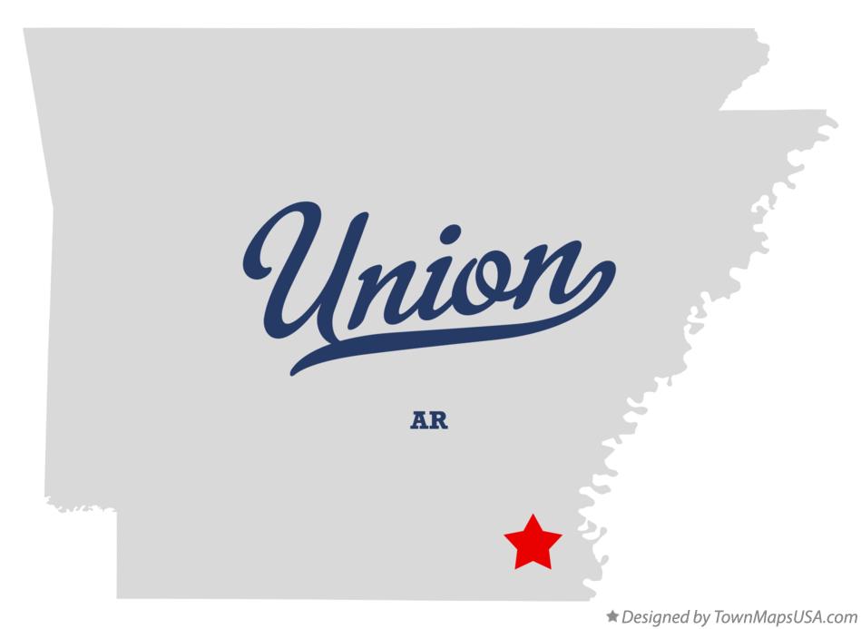 Map of Union Arkansas AR