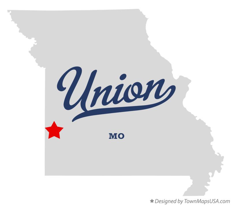 Map of Union Missouri MO