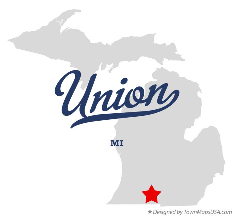 Map of Union Michigan MI