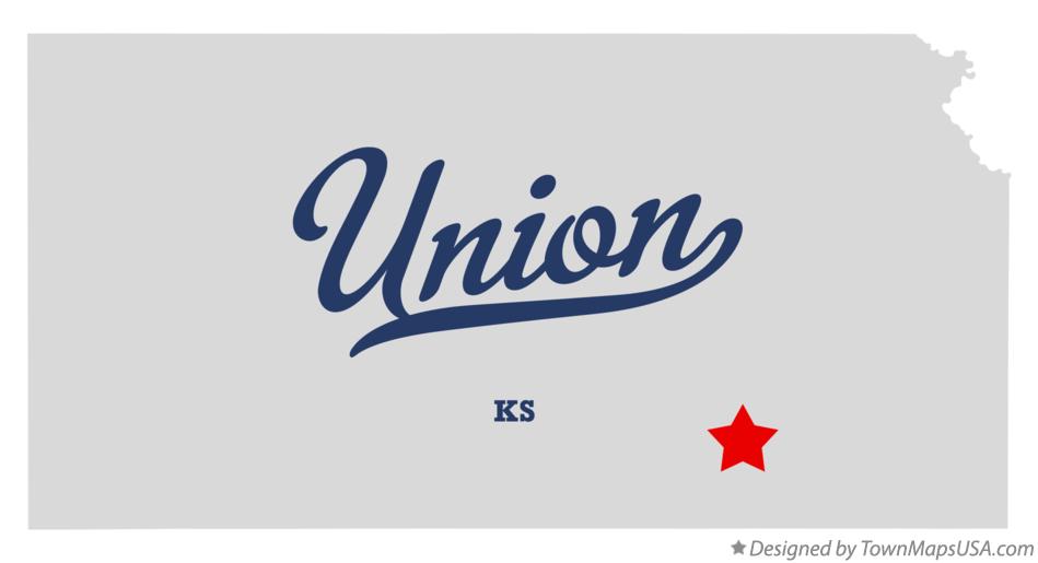 Map of Union Kansas KS