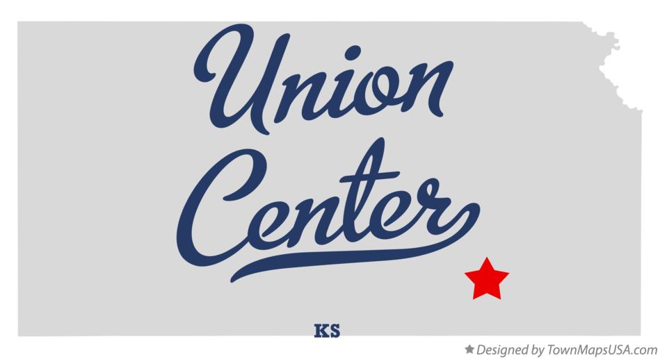 Map of Union Center Kansas KS