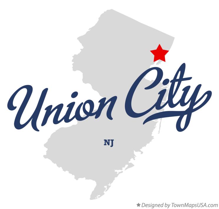 Map of Union City New Jersey NJ