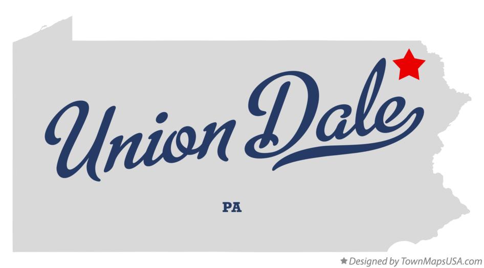 Map of Union Dale Pennsylvania PA