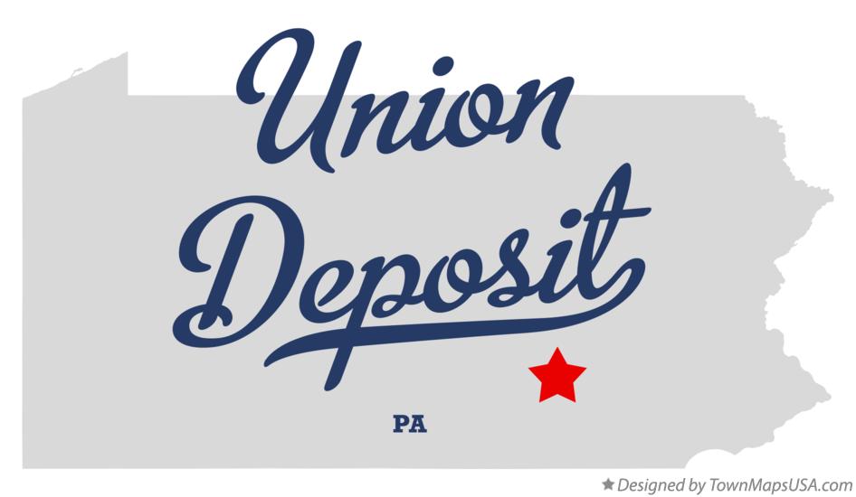 Map of Union Deposit Pennsylvania PA