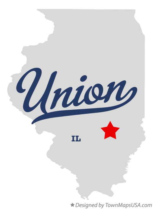 Map of Union Illinois IL